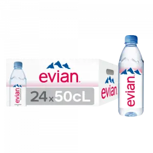 20 Bouteilles d'Evian en Verre Consigné 20 x 50 CL - Grossistes boissons,  boissons en gros avec ClicMarket