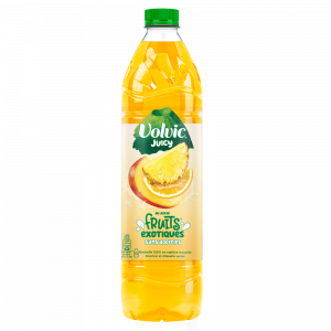 LOT DE 8 - VOLVIC : Juicy - Eau minérale naturelle aromatisée au citron 1,5  L