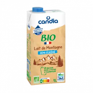 Brique de lait Bio Demi-écrémé 6x1L