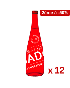 Lot de 2 Badoit Intense Edition Limitée Verre 12x75 cL 