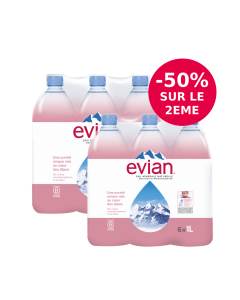 evian 2 packs 6x1L