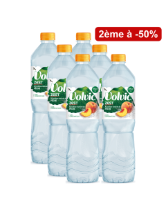 Lot de 2 Volvic Zest Pêche pack 6x1,5L