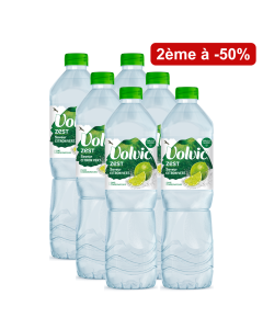 Lot de 2 Volvic Zest Citron Vert pack 6x1,5L
