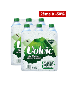 Lot de 2 packs Volvic 6x1L