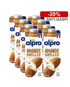 Alpro Boisson Amande Grillée lot 8x1L