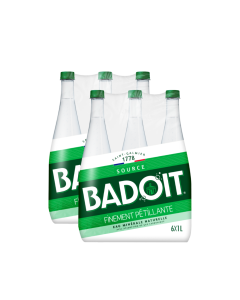 Lot de 2 packs Badoit Vert 6x1L