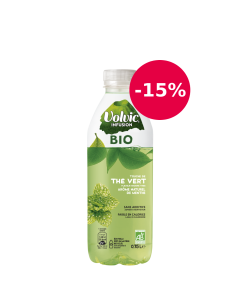 Volvic Infusion Bio Touche de Thé Vert arôme naturel de menthe 6x75cL