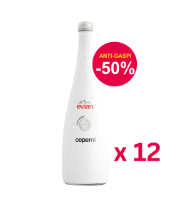 Edition limitée evian x Coperni, carton de 12