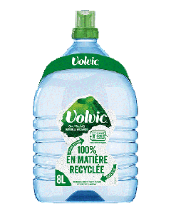 Volvic 8L 100% plastique recyclé