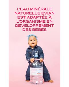 Push evian 6L