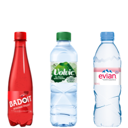 EAU EVIAN - 20 bouteilles de 50 cl en verre consigné (consigne de 4,80 €  comprise dans le prix) SOURIRE DES SAVEURS, Cave Toulou